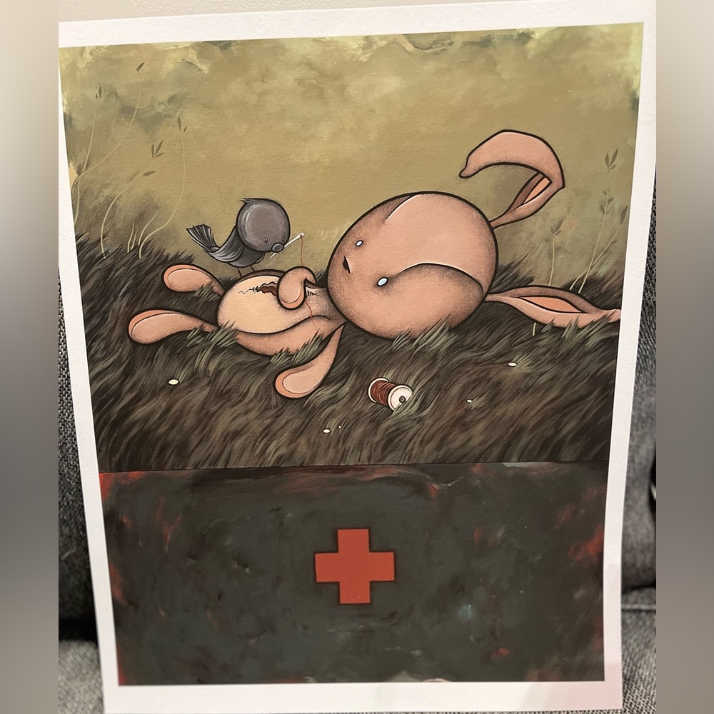 Signed Original Print 2010 “To Be Kind to an Animal” by Kurt Halsey 30/150
